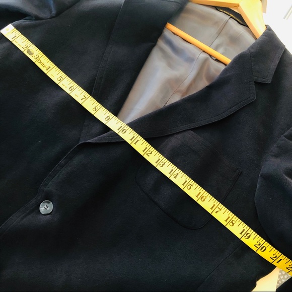 V Vintage Donmark Blue Suede Men’s Blazer - Picture 13 of 14
